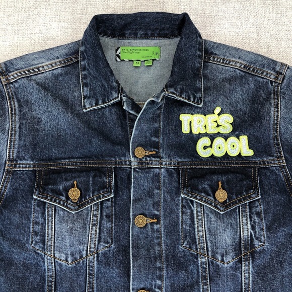 SR vs Sandrine Rose The Virgin Label Tres' Cool Denim Jean Blazer Jacket Small - Picture 2 of 12